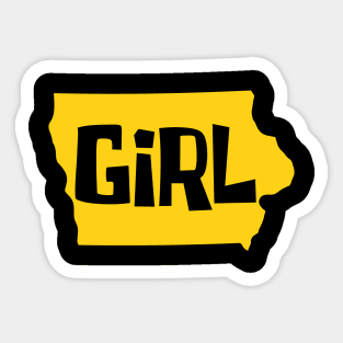 IOWA GIRL Sticker